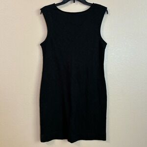 Boden‎ New Size 4R Black Cotton Sleeveless Tank Dress V Cut Back